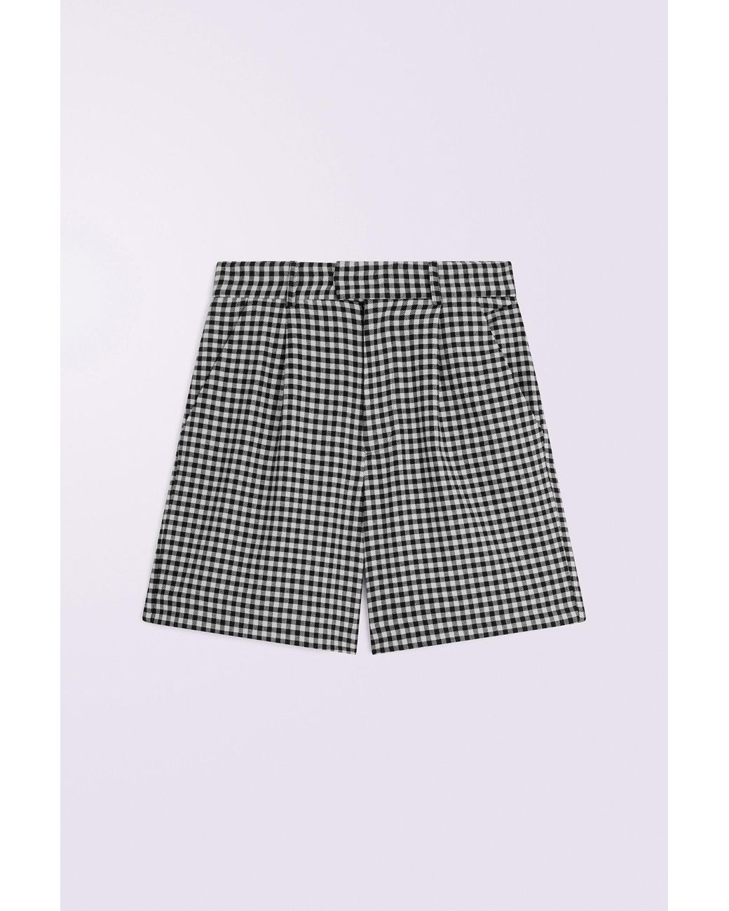 Fiorucci White Gingham Bermuda Shorts