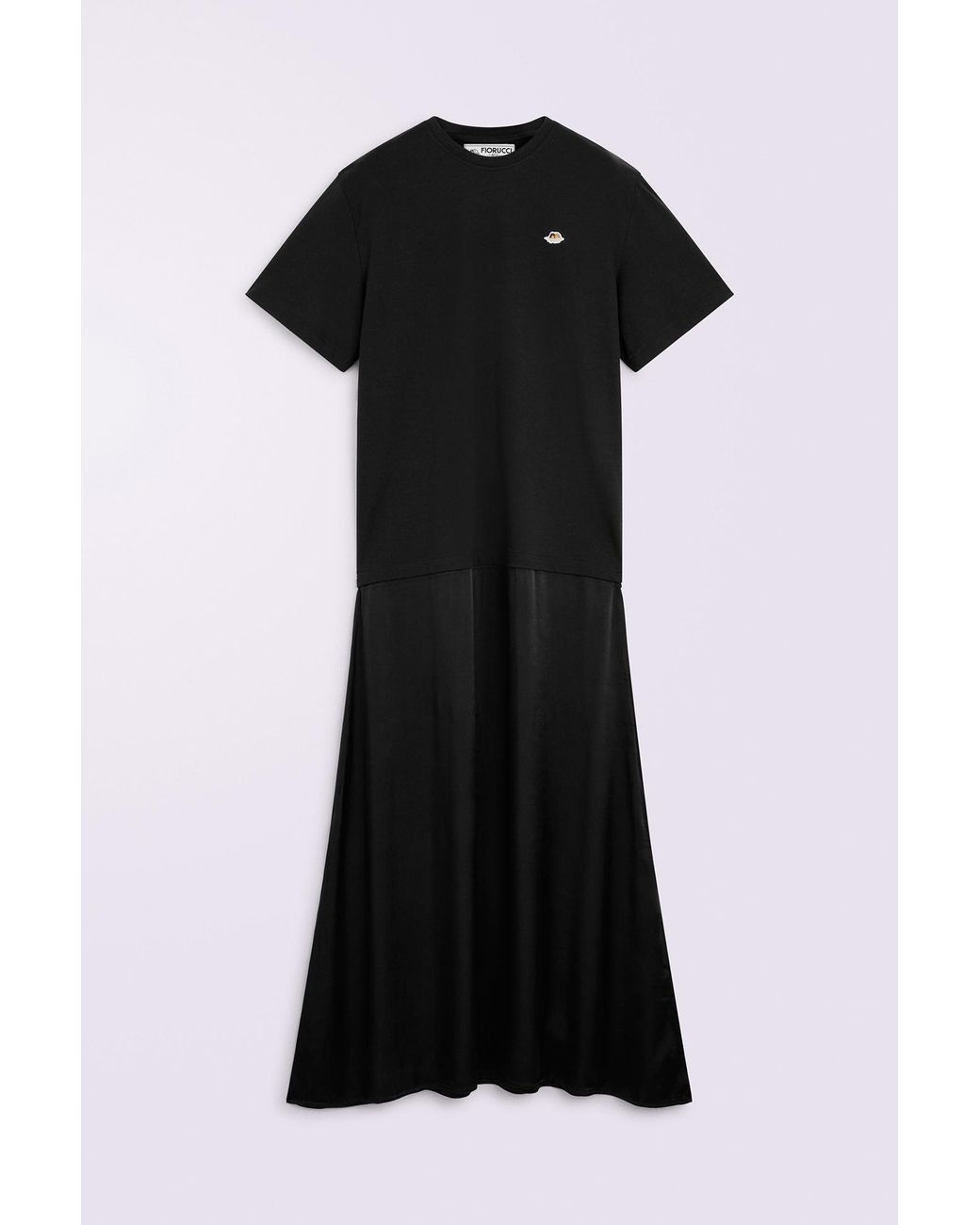 Fiorucci Black Angels Patch Jersey Maxi T-Dress