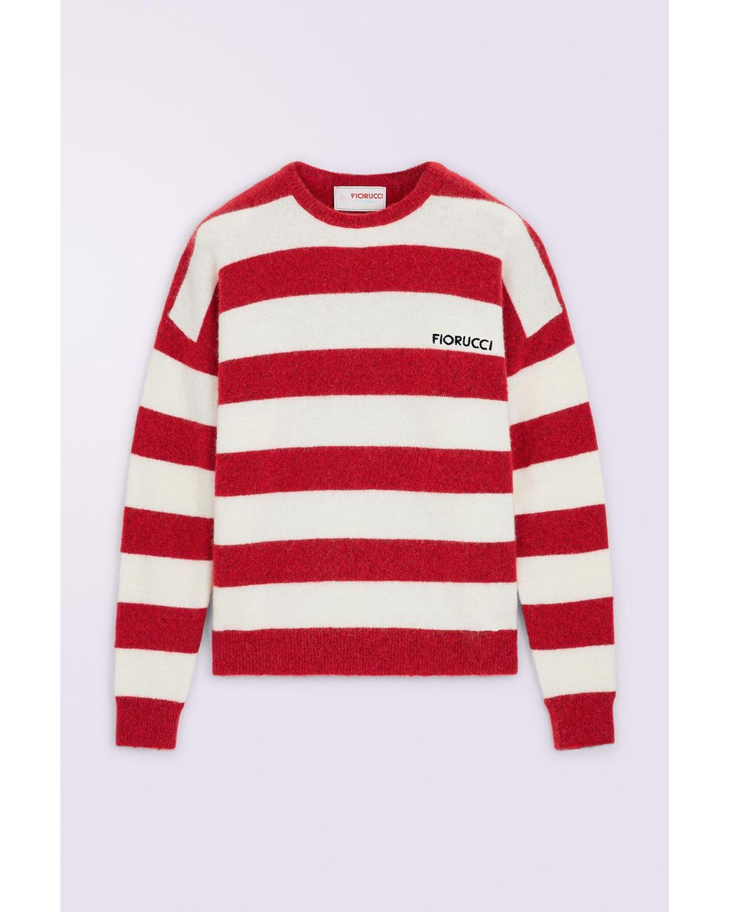 Fiorucci Red Stripe Knit Jumper for men