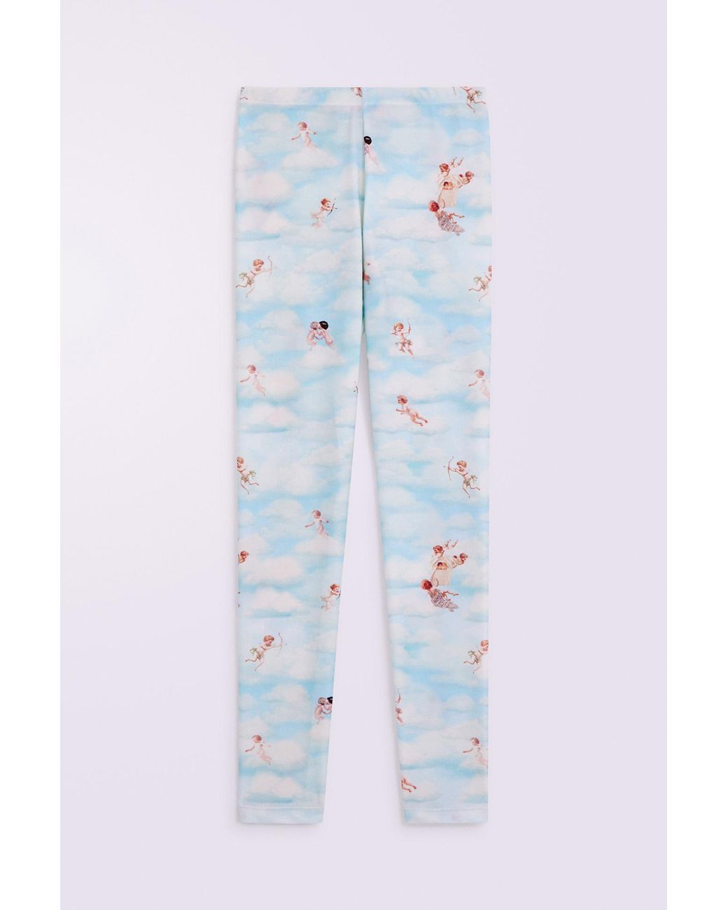Fiorucci Blue Beatitudo Print Leggings