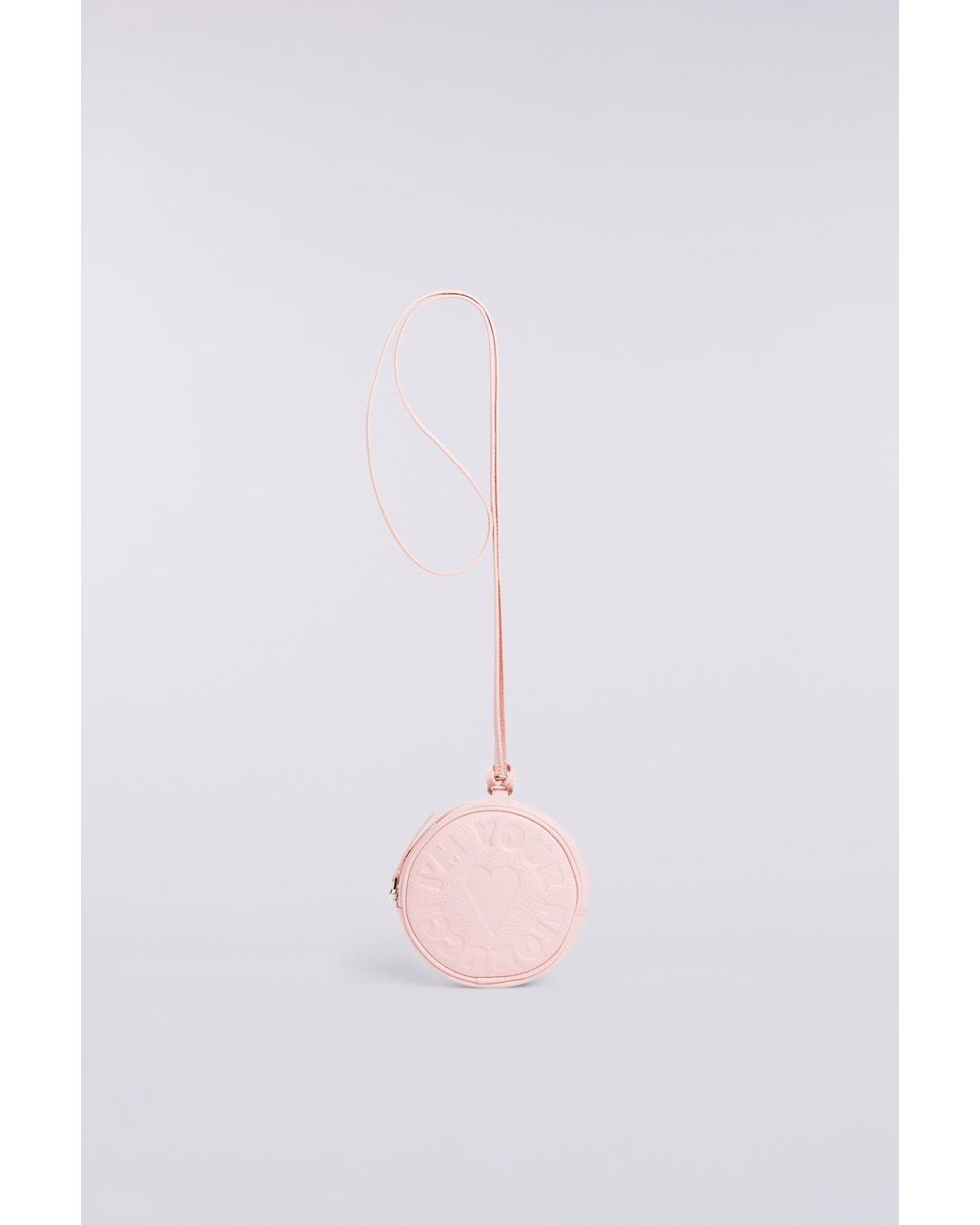 Fiorucci Pink Circle Of Love Leather Pouch