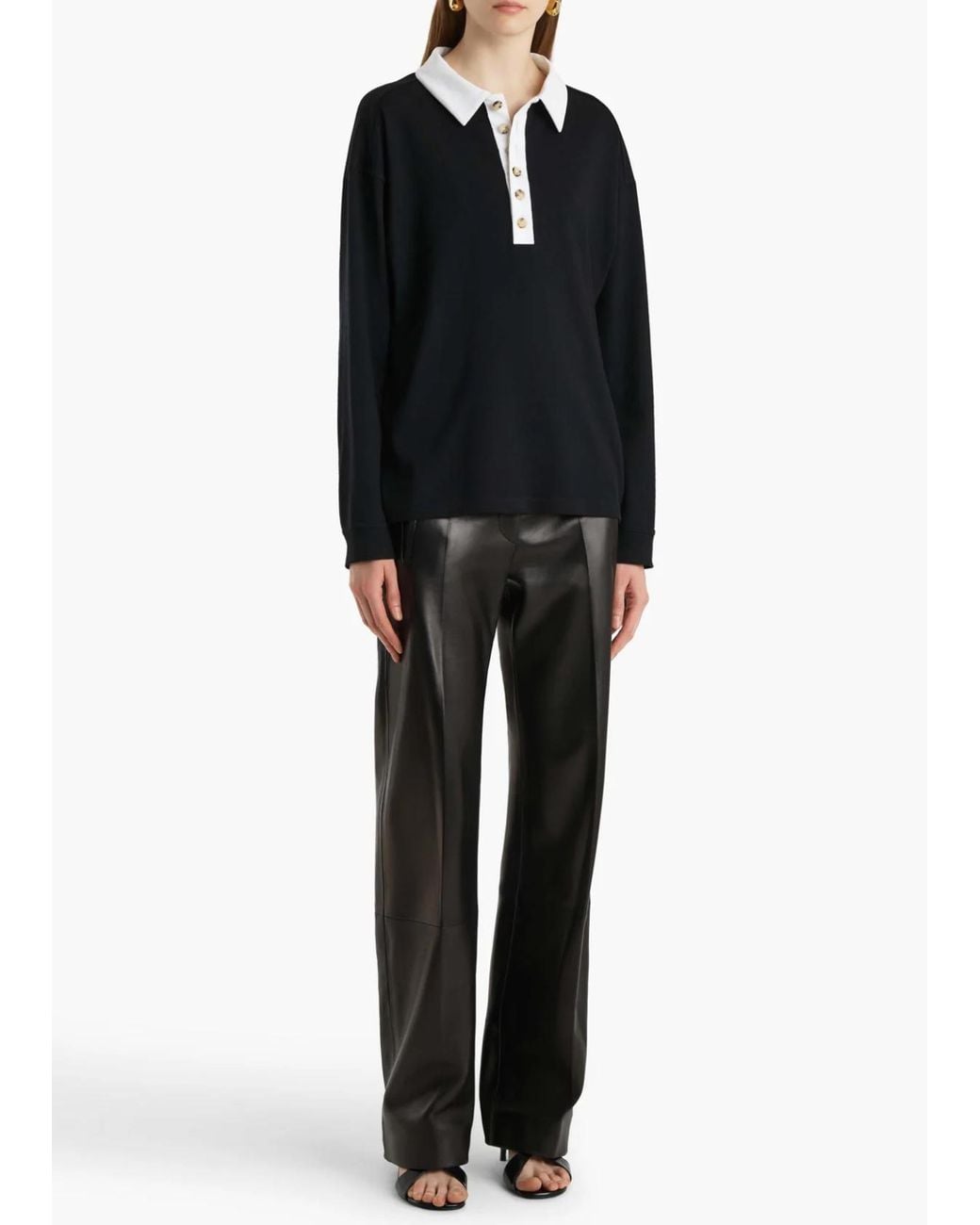 Khaite Black Faithful Top