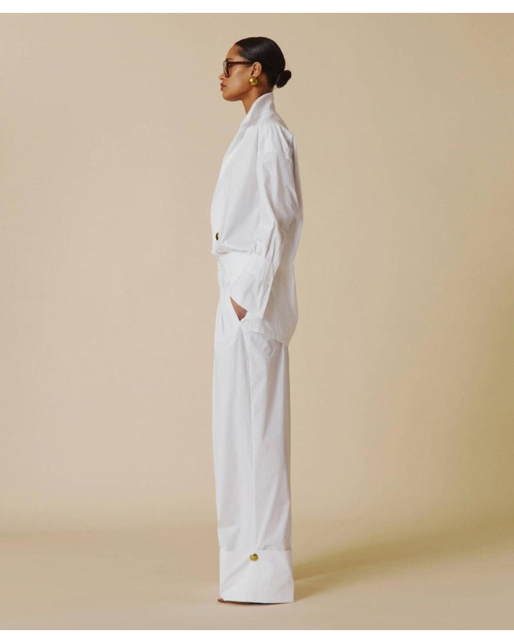 Tシャツ・カットソー DARKPARK JODIE POPELINE TUNIC STYLE SHIRT DARKPARK | SHIRT | JODIE - POPELINE TUNIC STYLE SHIRT