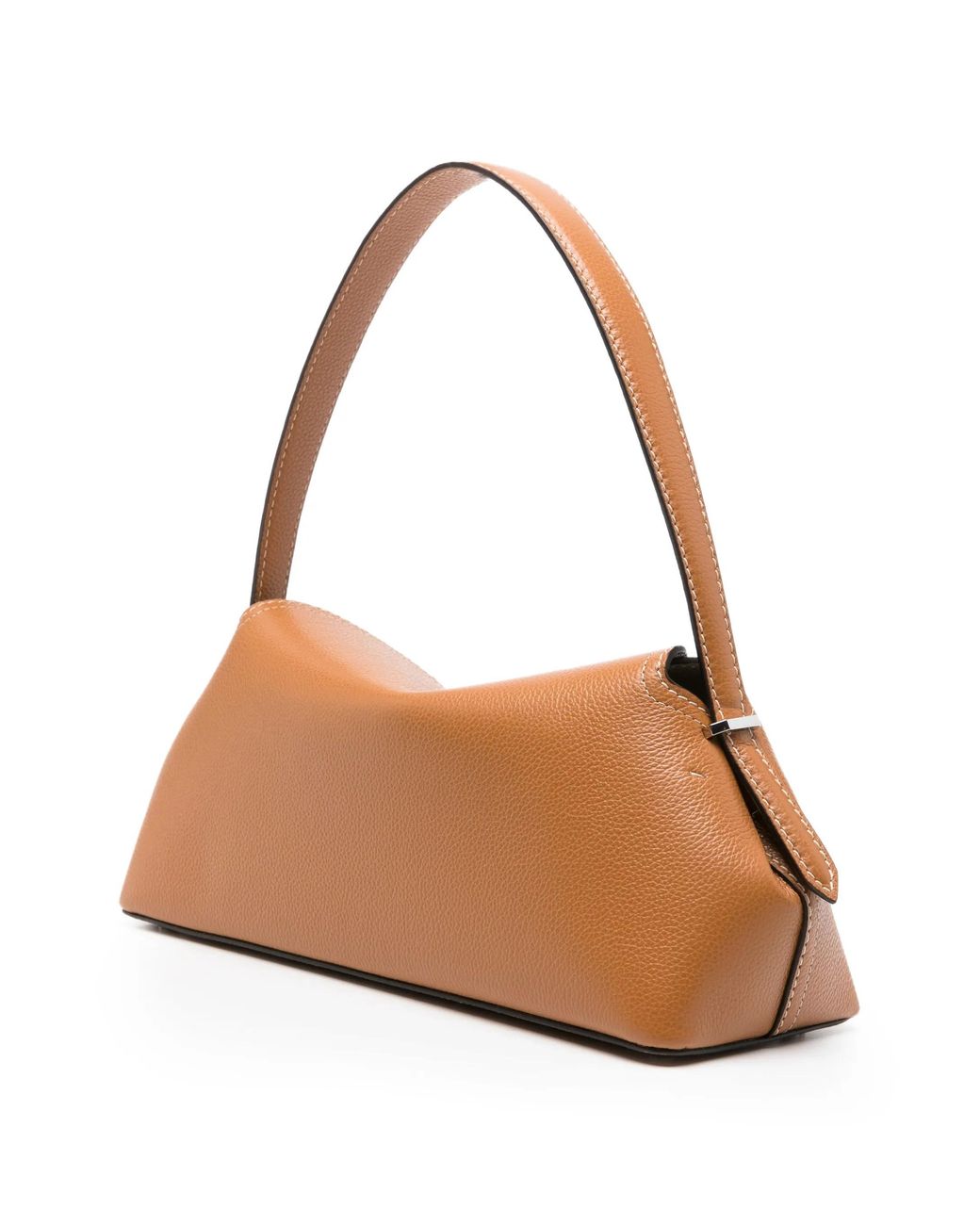 Totême  Metallic Grained-leather T-lock Shoulder Bag