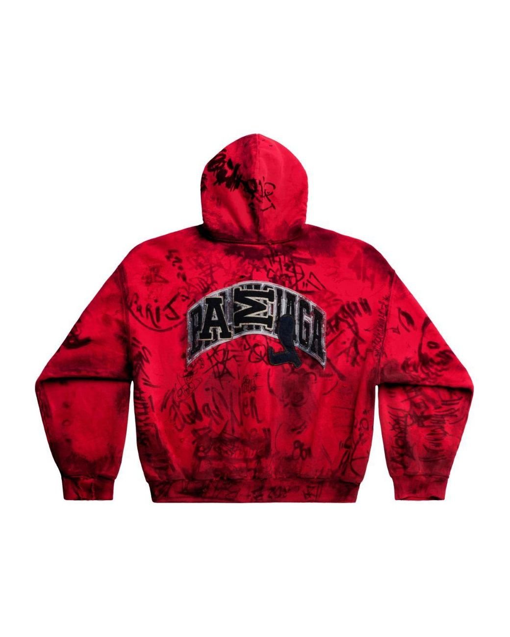 Balenciaga Skater Tie dye Hoodie in Red for Men Lyst UK
