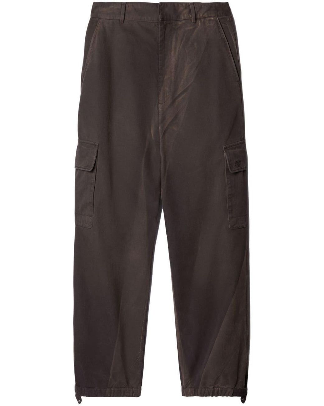 Off-White c/o Virgil Abloh Tie & Dye Cargo Pants in Gray for Men