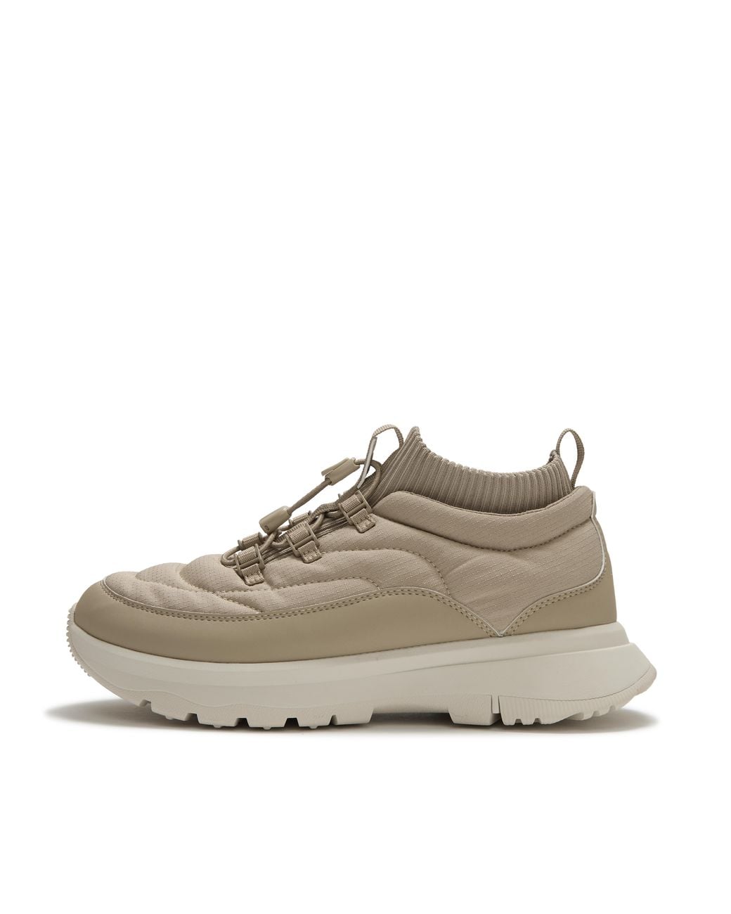 Fitflop Gray Neo-D-Hyker Water Resistant Trainers Pu/Polyester, Cappuccino, Size: Uk