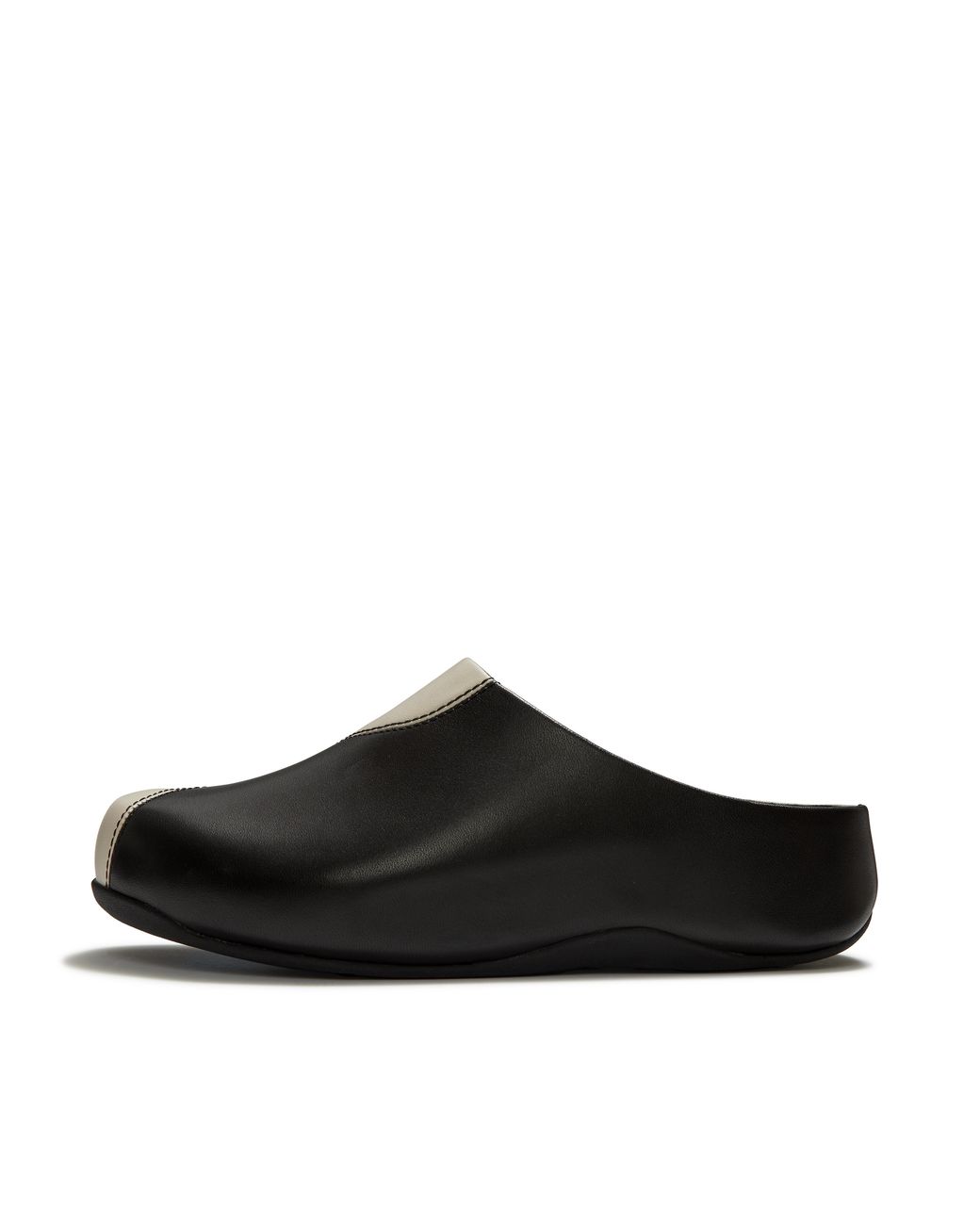 Fitflop Black Shuv Leather Mules, Size: Uk