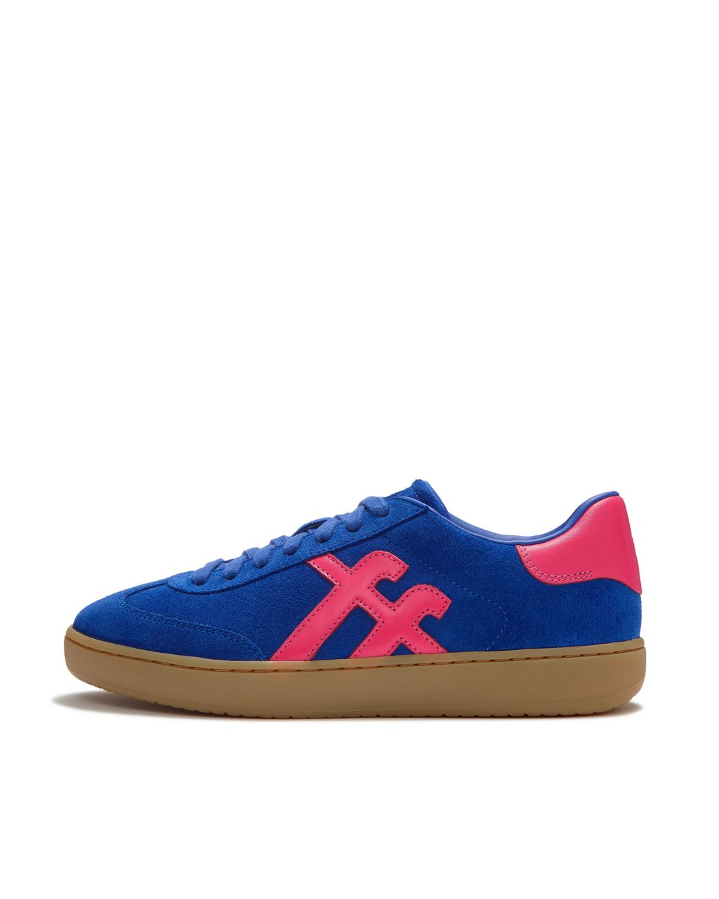 Fitflop Blue The Dash Ff T-Toe Suede Trainers, /Berry, Size: Uk