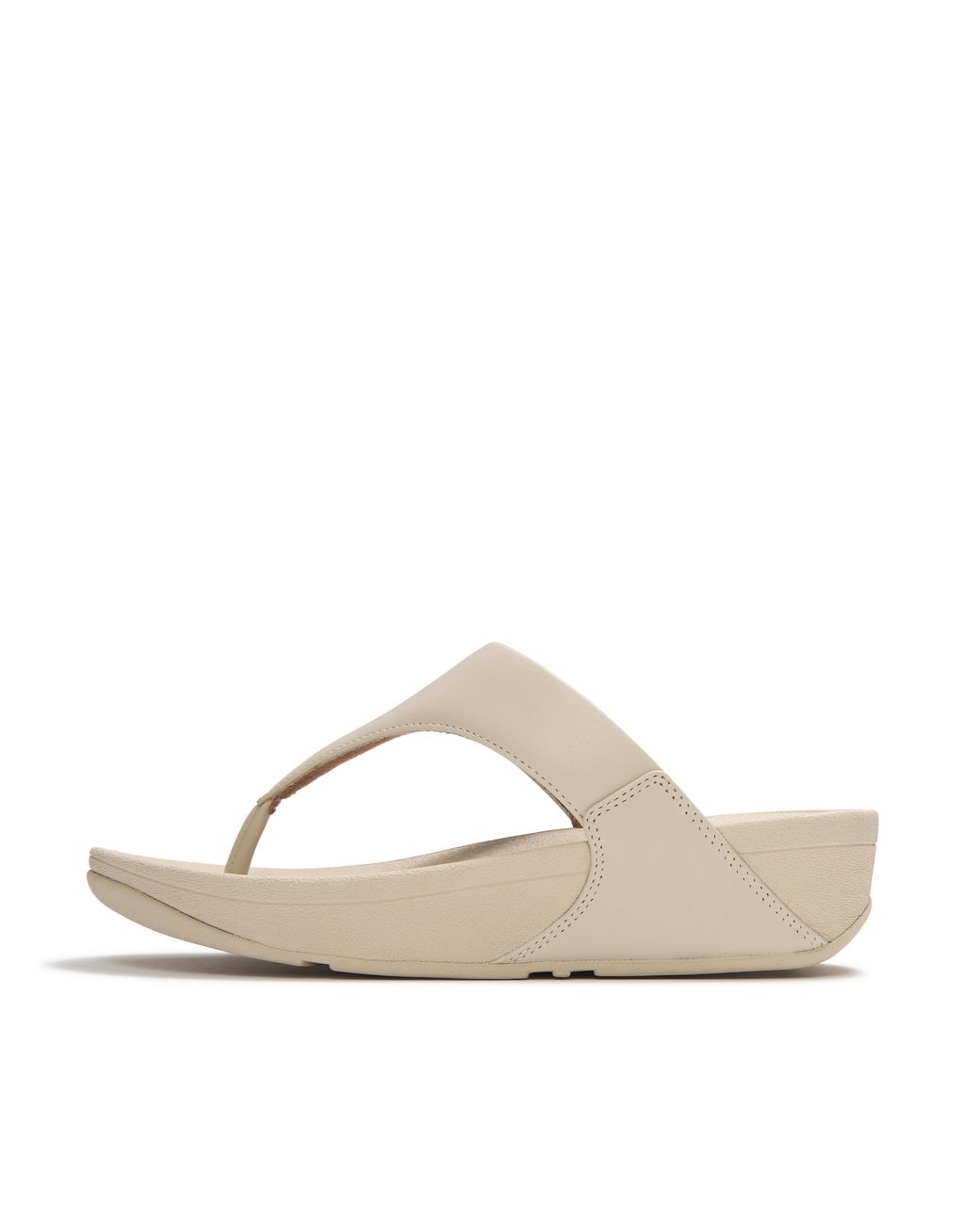 Fitflop Natural Lulu Leather Toe-Post Sandals