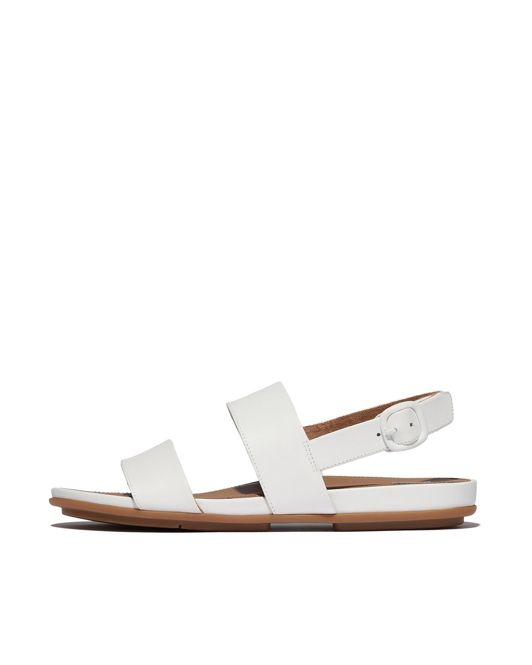 Fitflop White Women Gracie Leather Back-strap Sandals