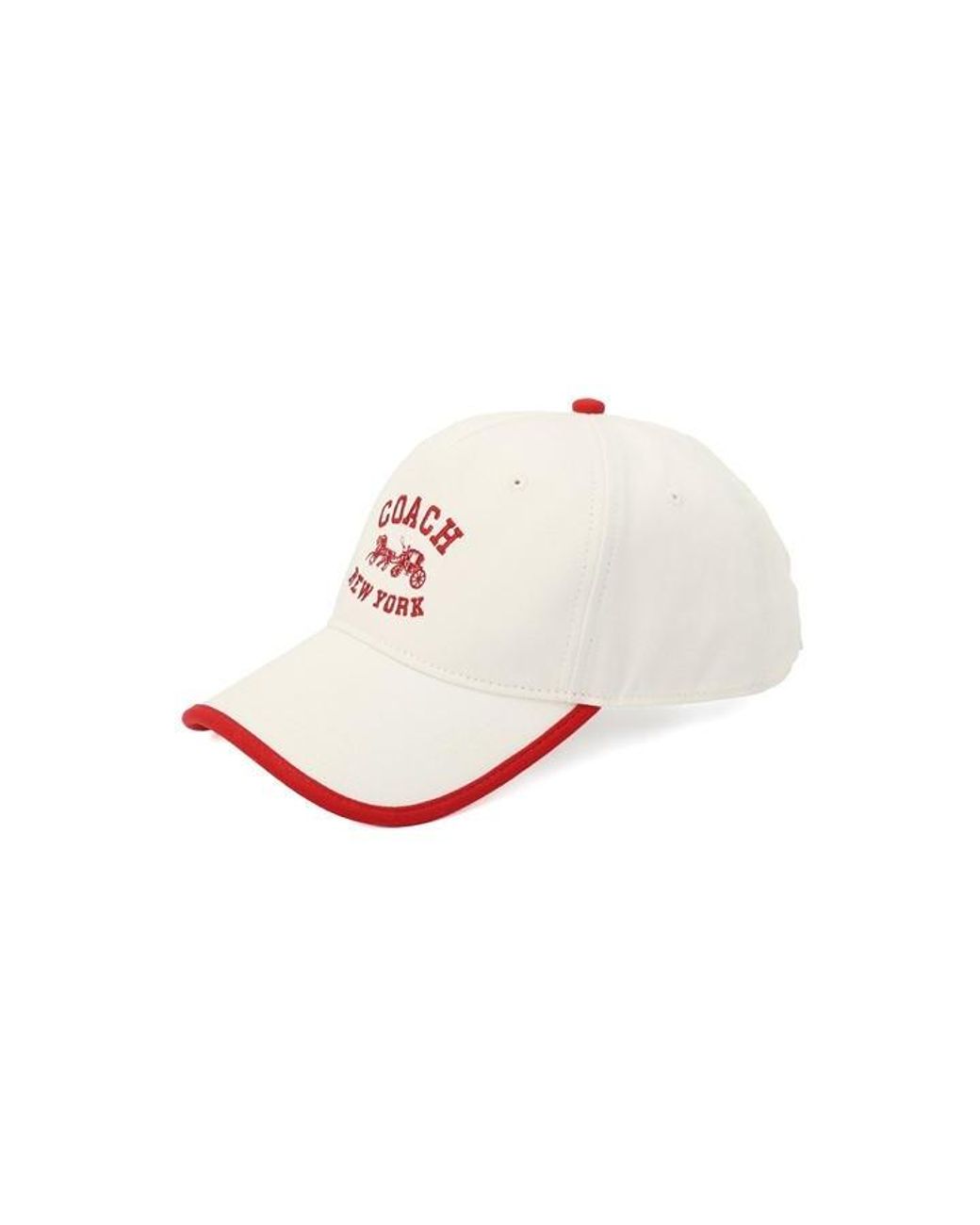 COACH White Horse And Carriage Embroidered Cotton Baseball Cap