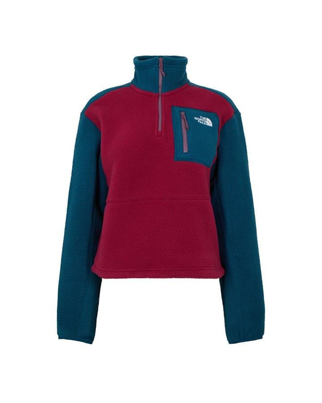 The North Face Red Yumiori Quarter Zip Top