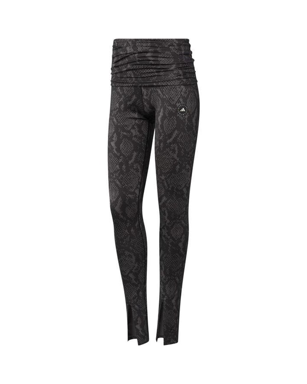 Adidas By Stella McCartney Black Split Performance Gym Leggings