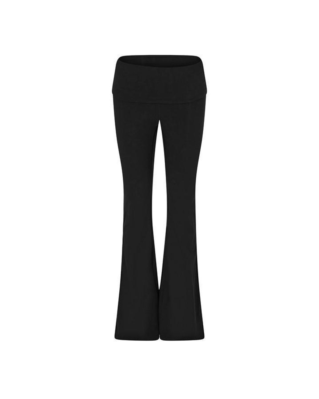 Tala Black Dayflex Fold Waist Flared Trousers 30