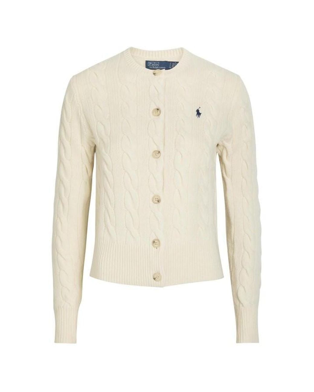 Polo Ralph Lauren Natural Cable Knit Cardigan