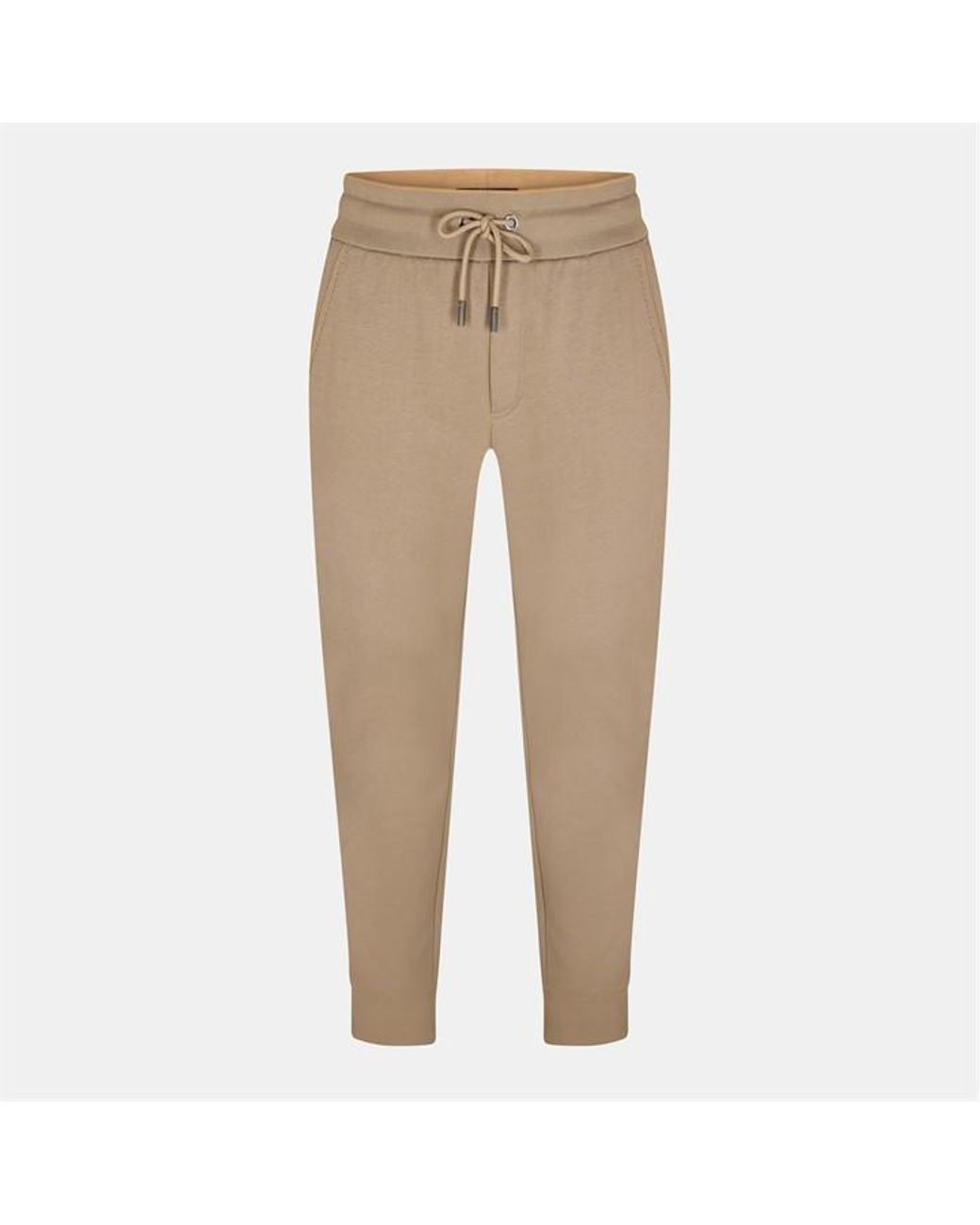 Boss Natural Schiller Closed Hem Fleece Jogging Bottoms for men