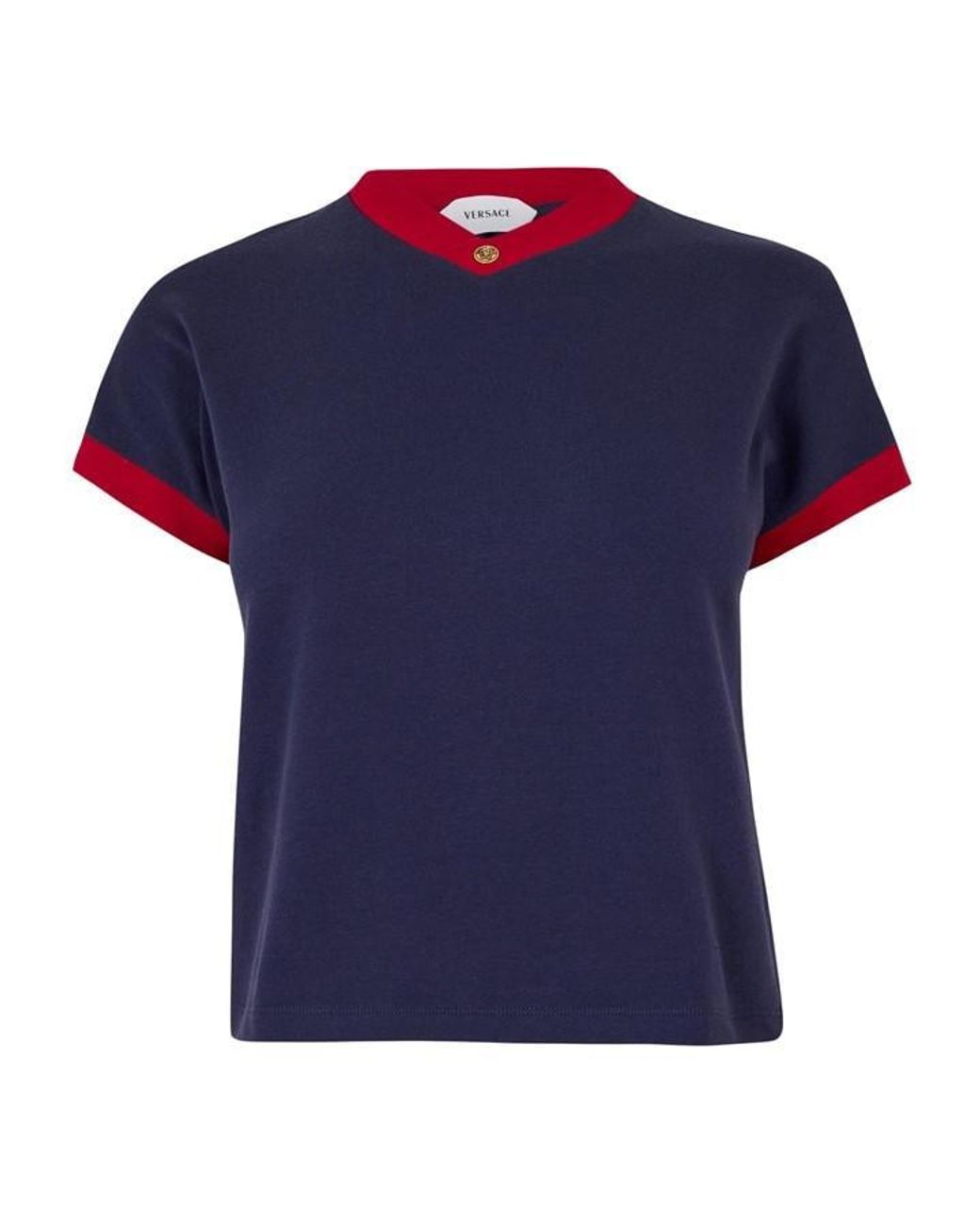 Versace Blue Vintage Medusa Slim Fit T-Shirt
