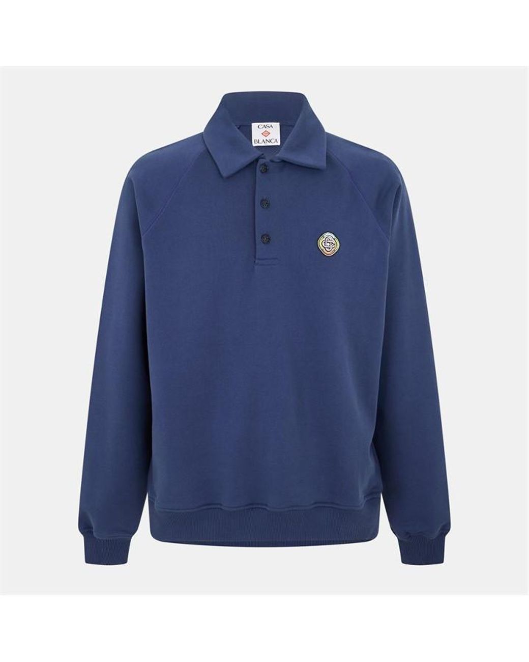 Casablanca Blue Crew Sweatshirt for men