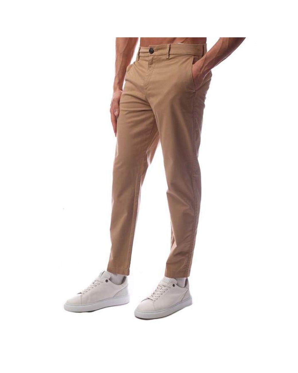 Boss Brown Straight Leg Trousers