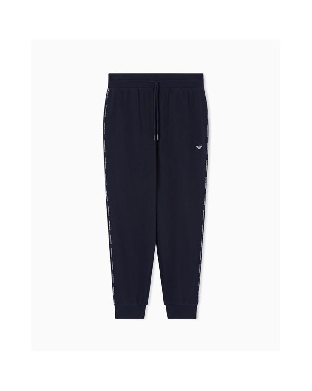 Emporio Armani Blue Closed Hem Fleece Joggers for men