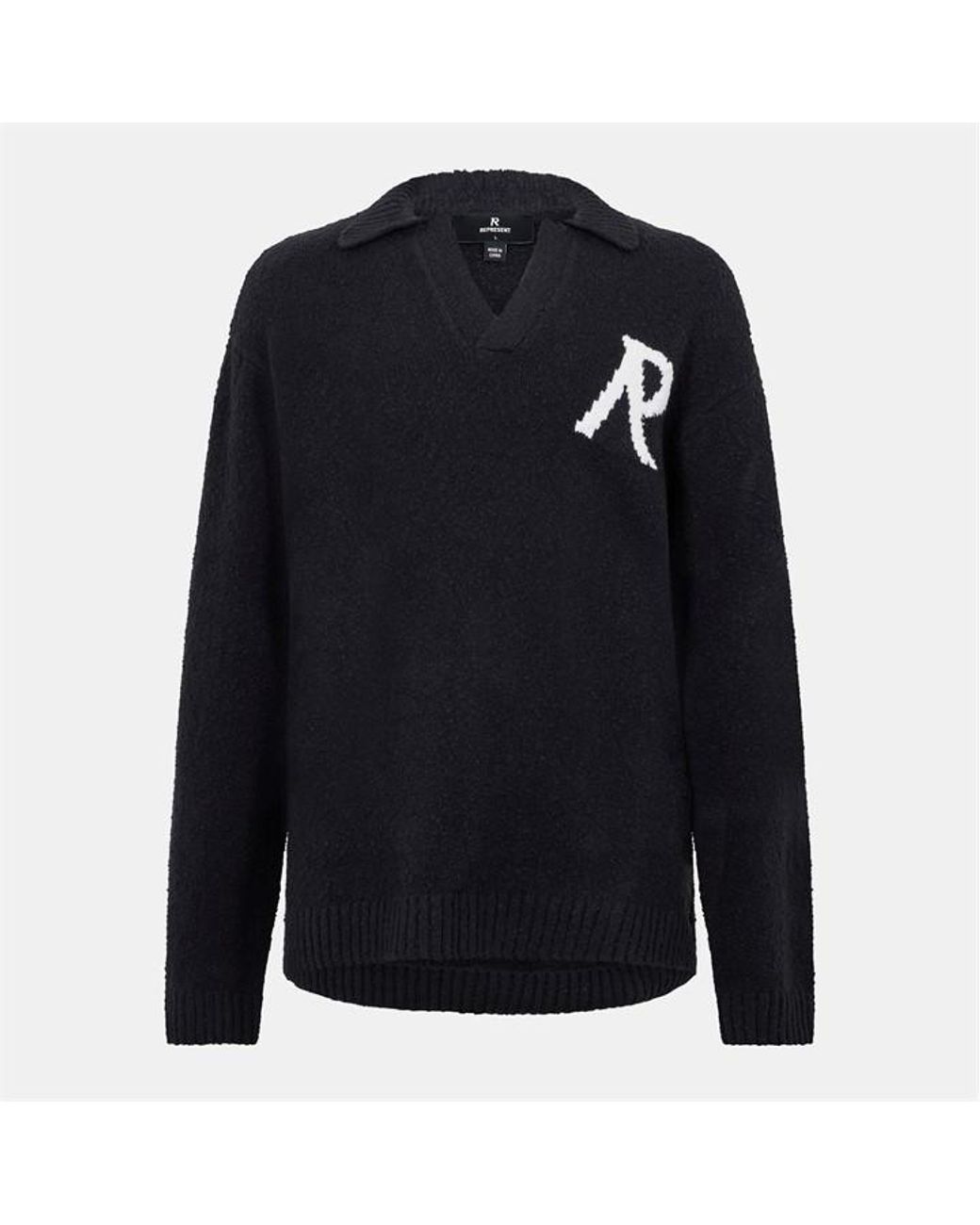 Represent Blue Rep R Boucle Crew Neck Jumper for men