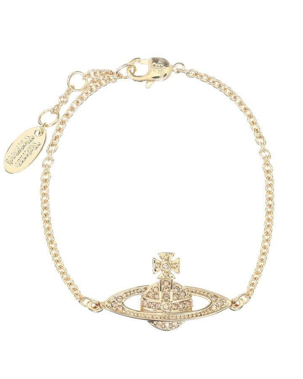 Vivienne Westwood Metallic Mini Relief Orb Bracelet