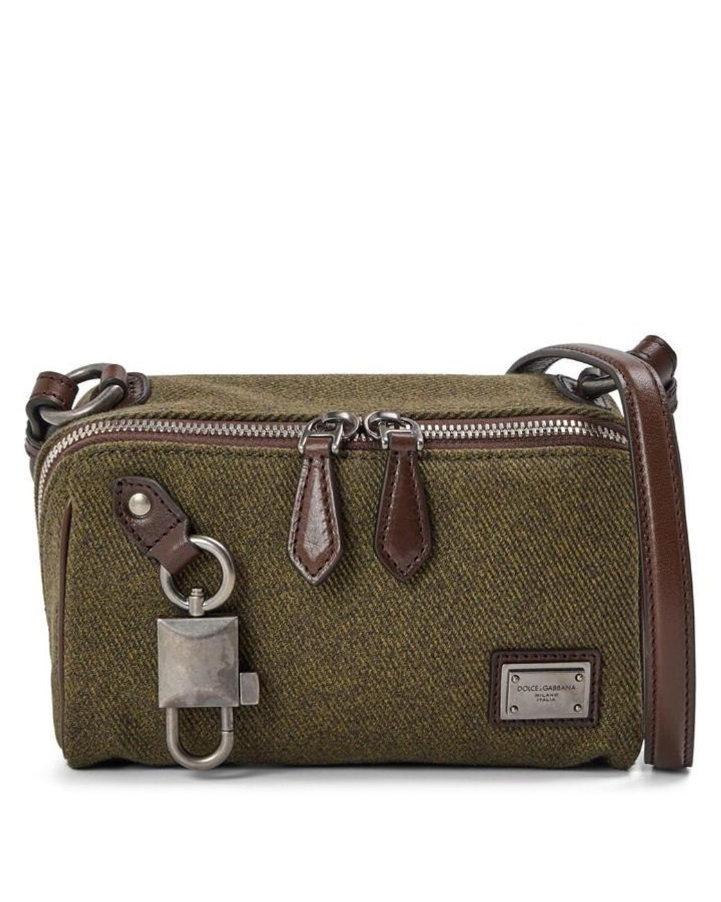Dolce & Gabbana Green Cross Body Bag for men