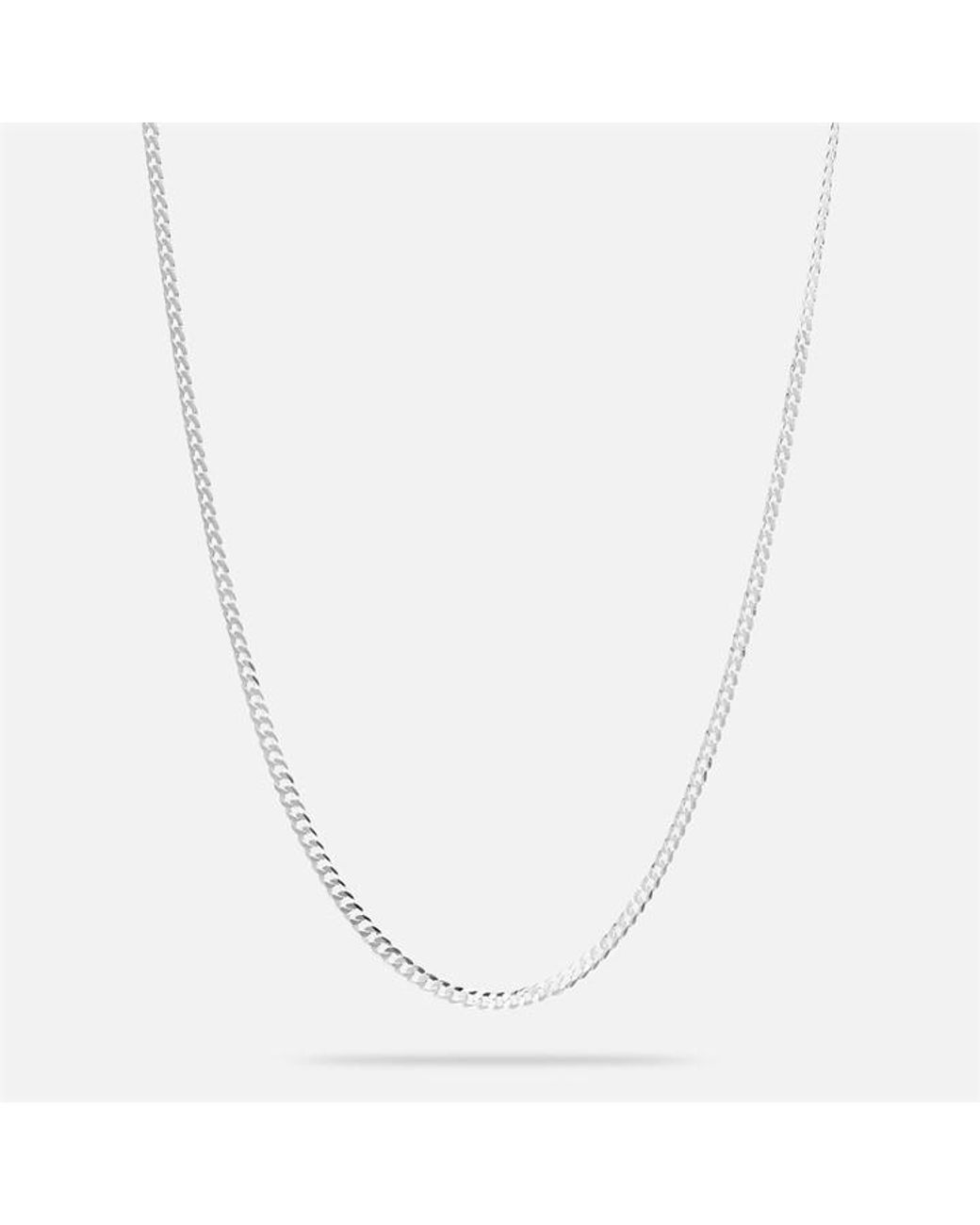 Common Lines White Cuban Link Superflat