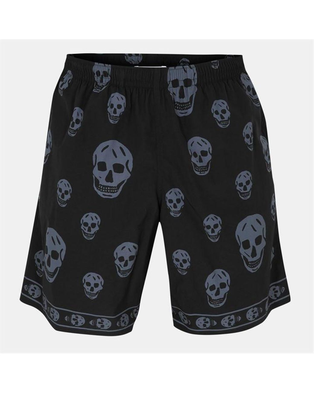 McQueen Black Alex Classic Quick-Drying Tailored Fit Swim Shorts for men