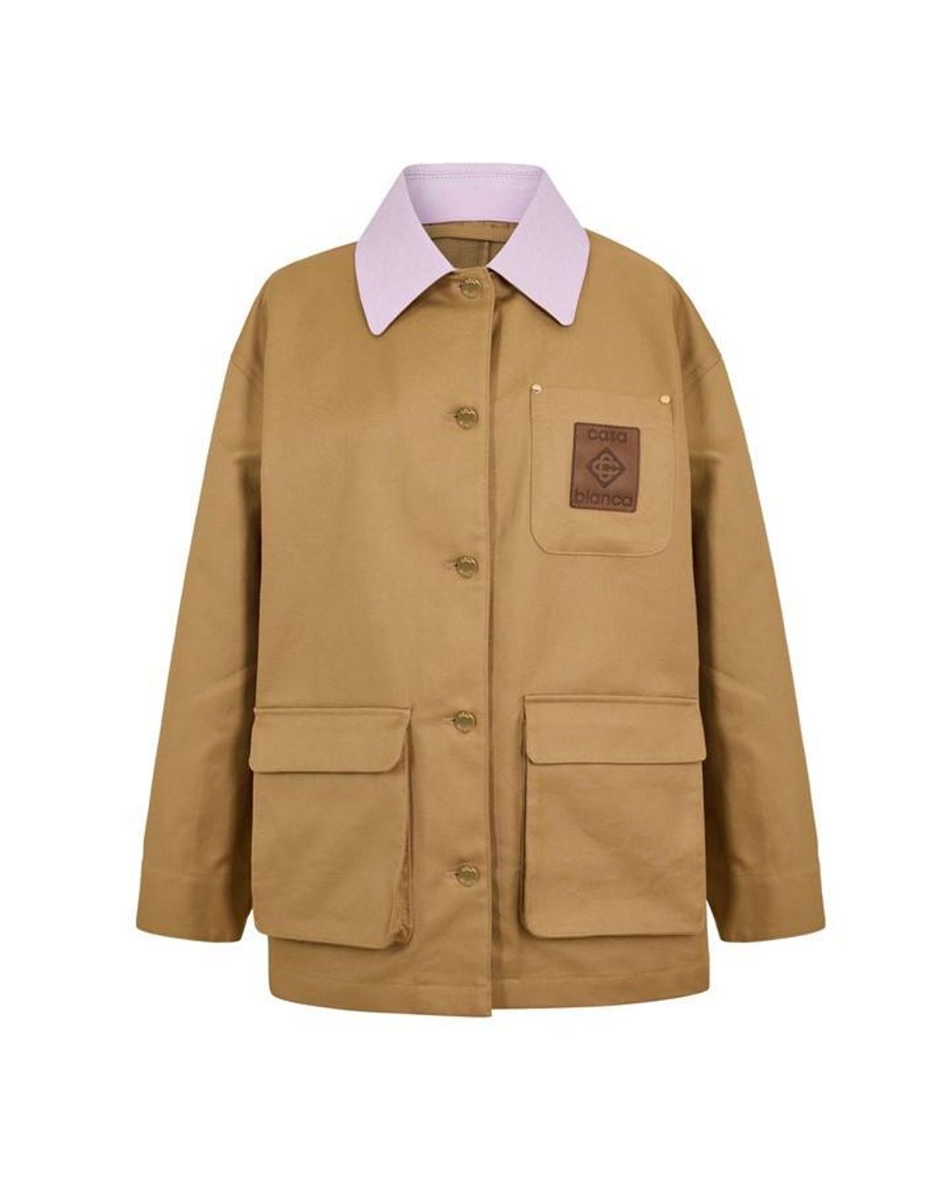 Casablanca Brown Pocket Barn Jacket