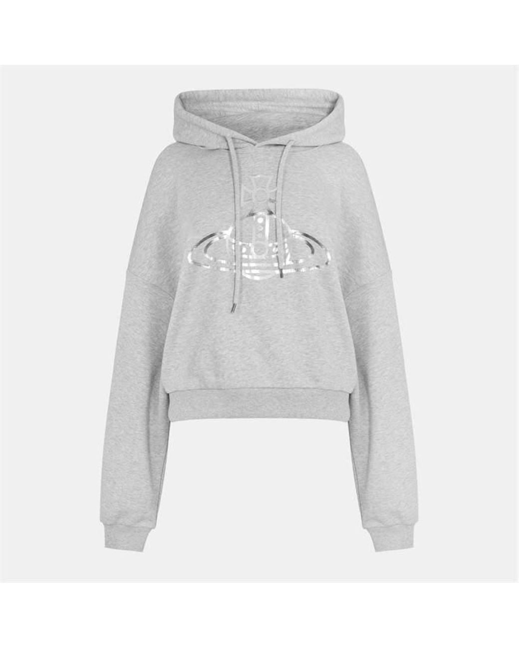 Vivienne Westwood Gray Foil Orb Hoodie