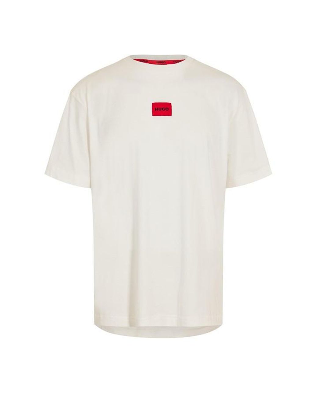 HUGO White Check Short Set 10272538 01 Pyjama for men