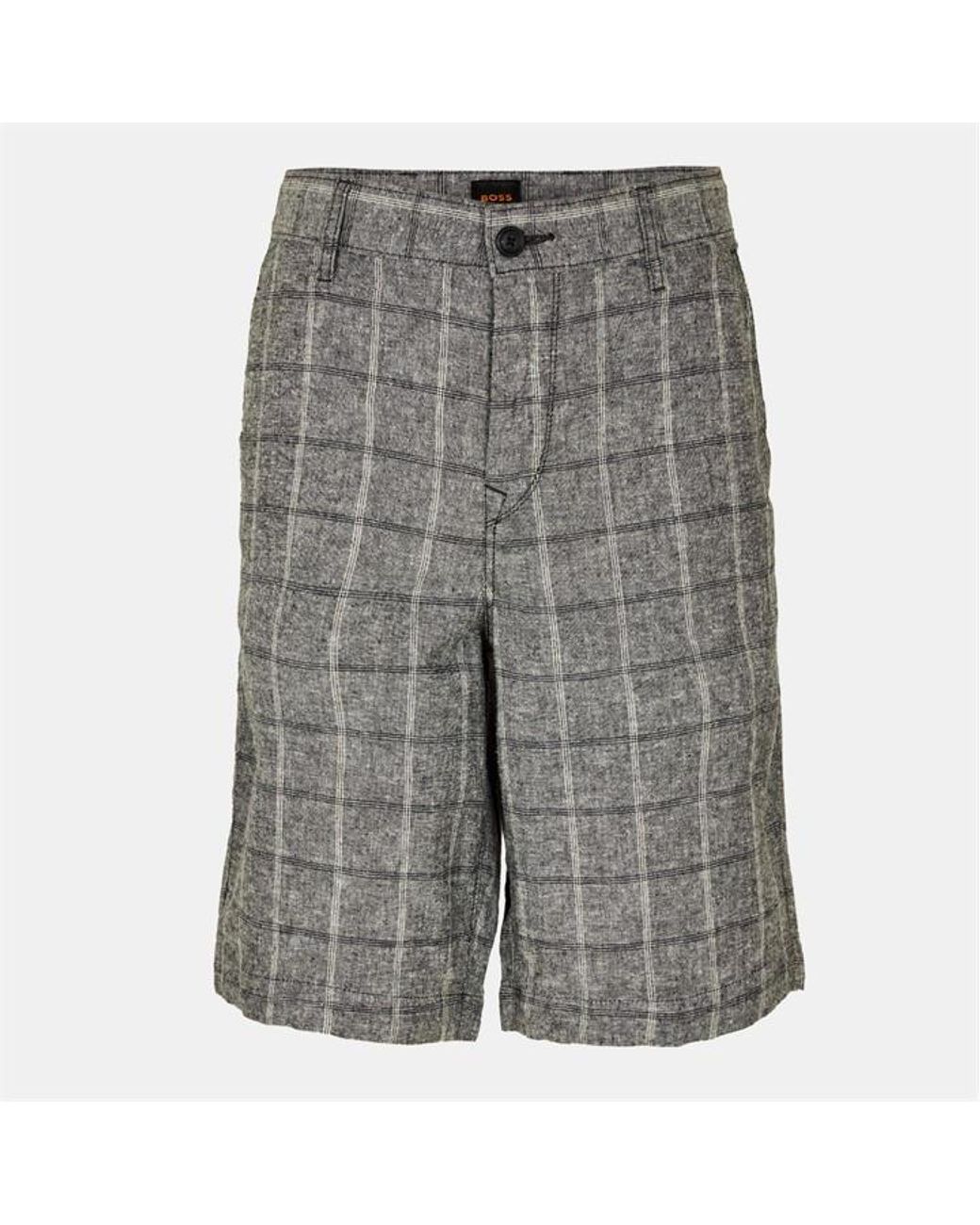 Boss Gray Chino Shorts for men