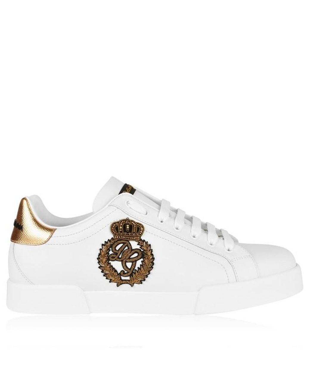 Dolce & Gabbana White Portofino Crown Trainers for men
