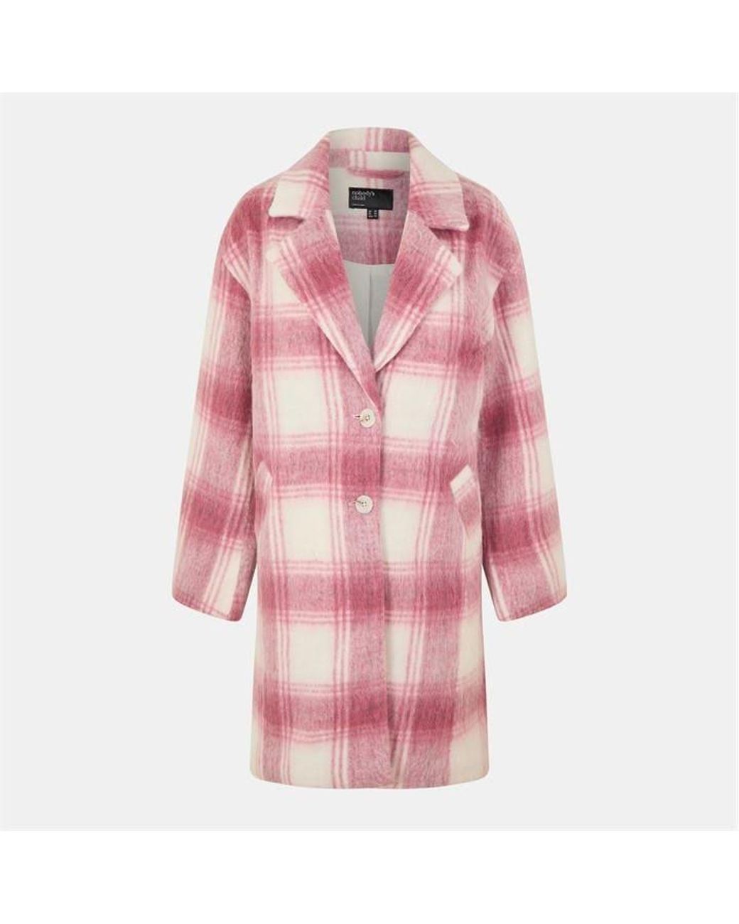Nobody's Child Pink Textured Teddy Coat