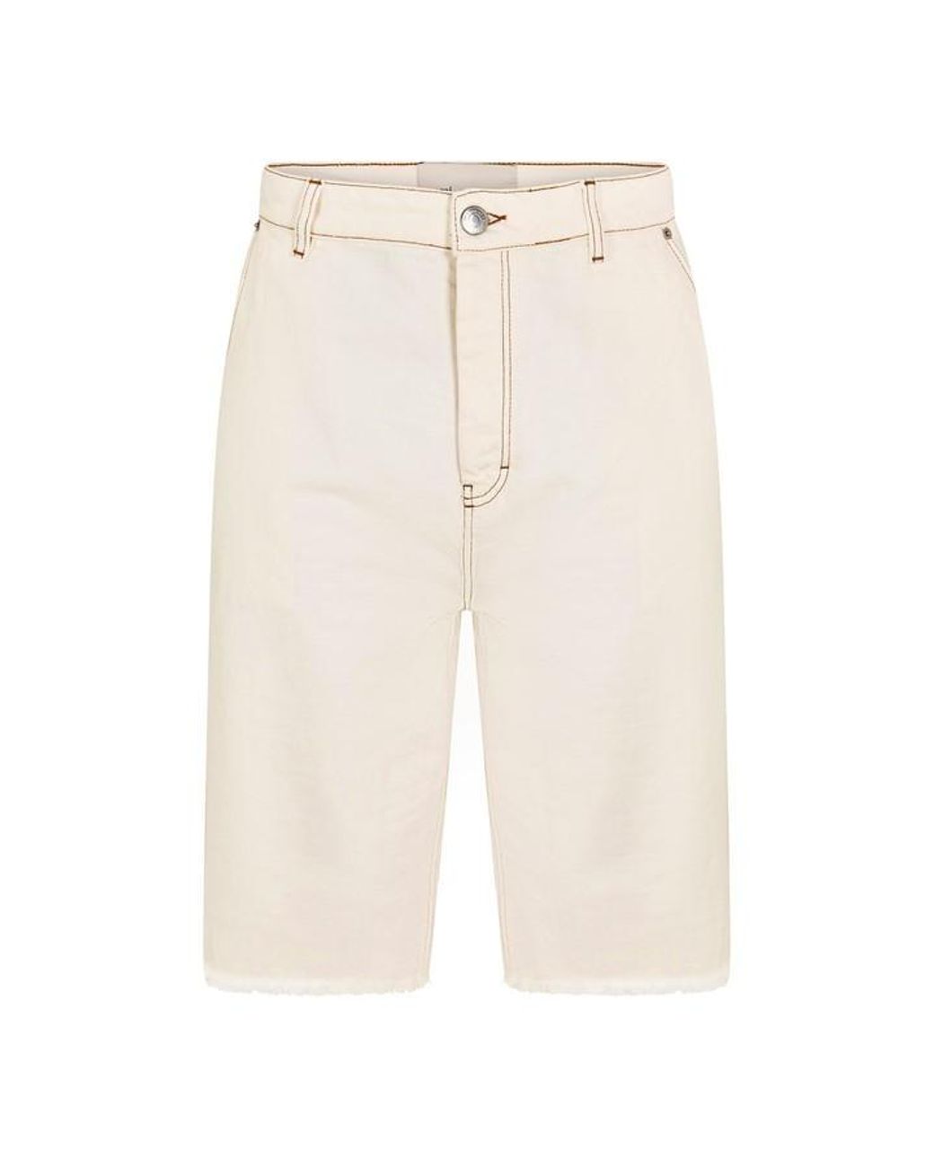 AMI Natural Denim Shorts for men