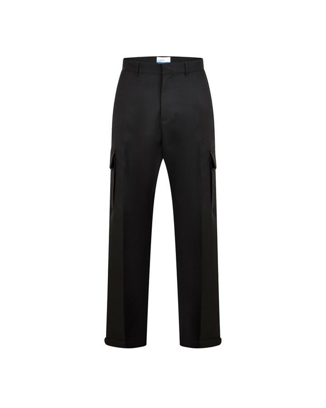 Off-White c/o Virgil Abloh Black Relaxed Fit Cargo Trousers for men