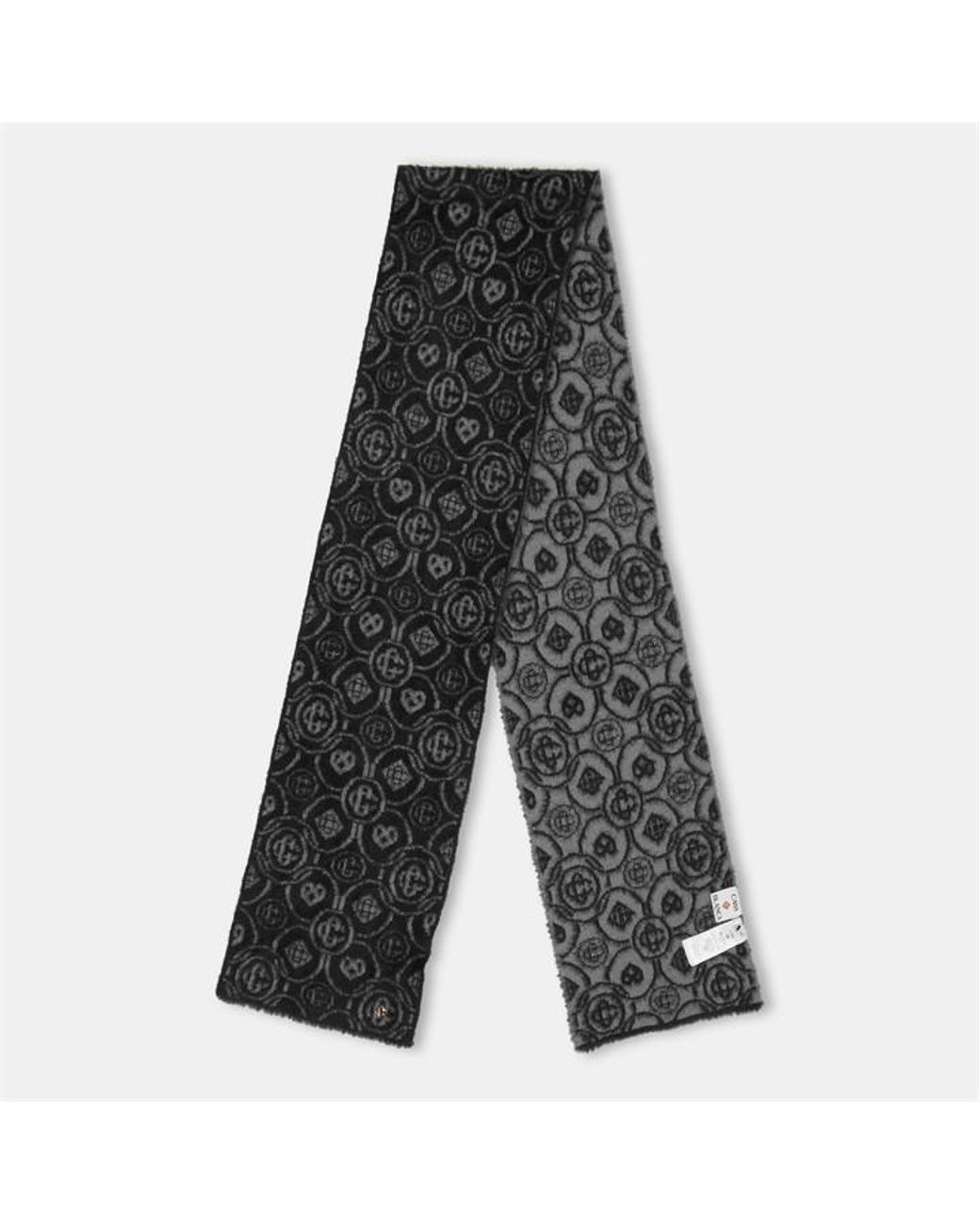 Casablanca Gray Casa Mono Midweight Scarf for men