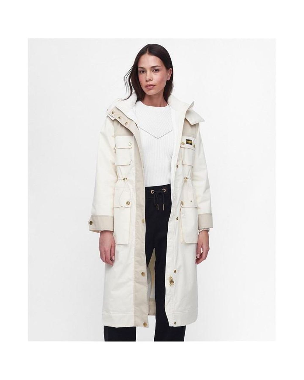 Waterproof White Barbour Jacket Vintage Barbour Coat Jacket Women
