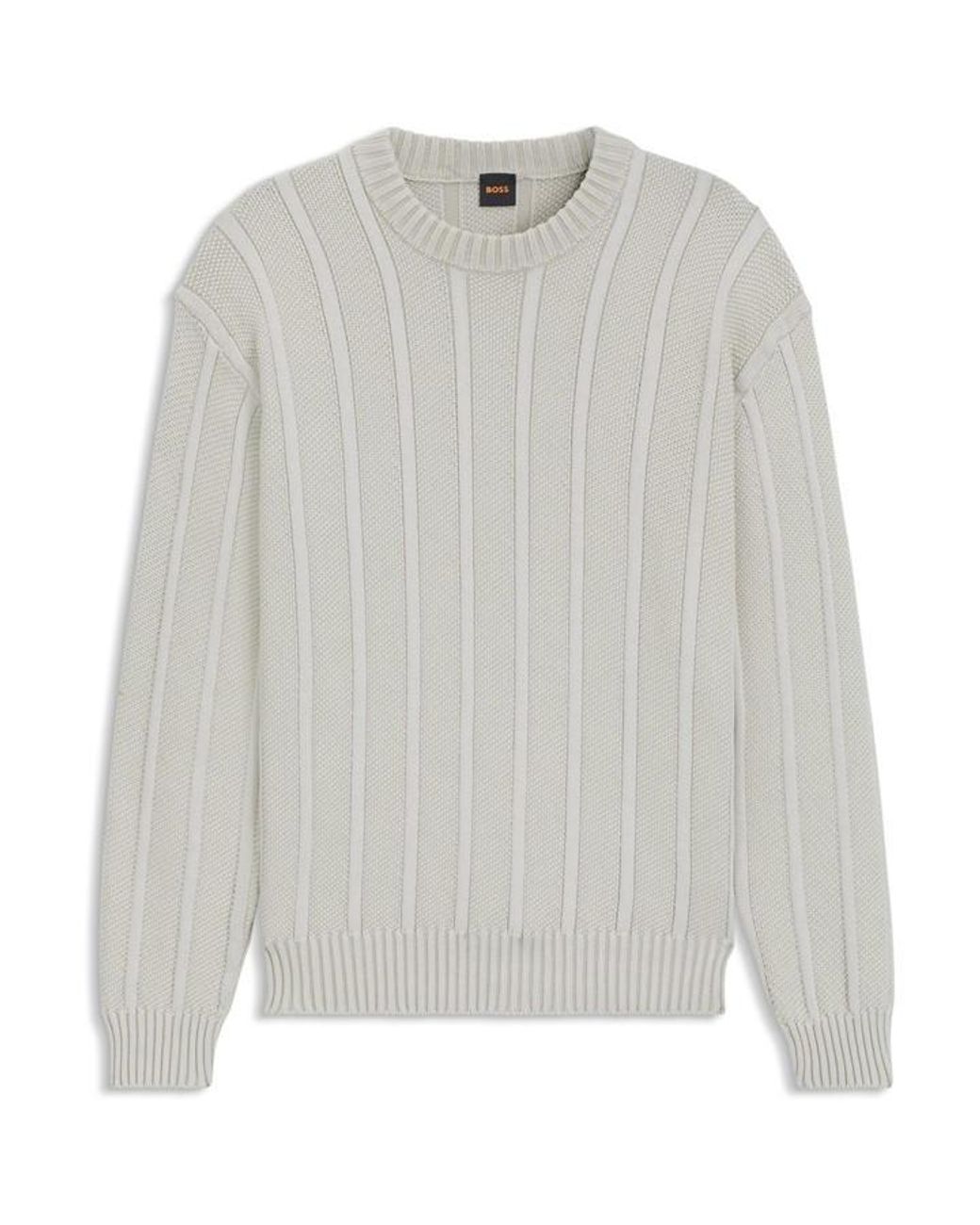 Boss White Kaktus Knitted Tops for men