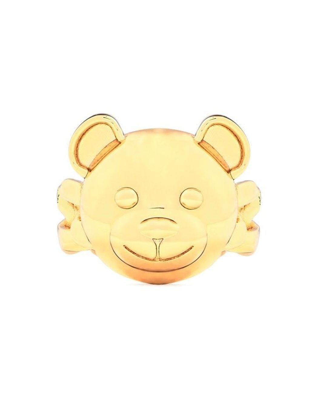 Moschino Yellow Teddy Chain Ring