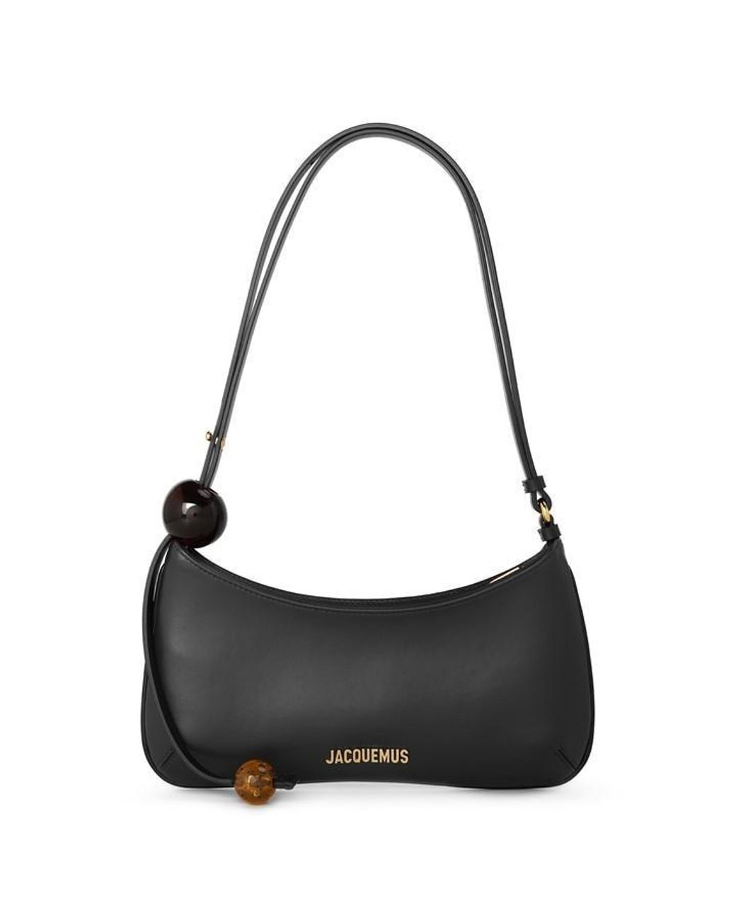 Jacquemus Blue Beaded Cotton Le Bisou Perle Shoulder Bag
