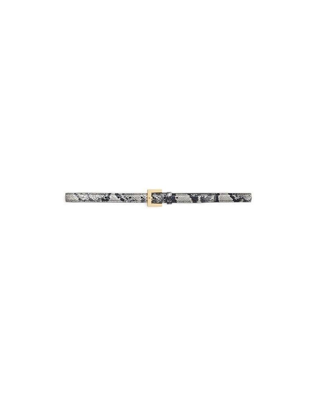 Anine Bing White Nicola Leather Belt