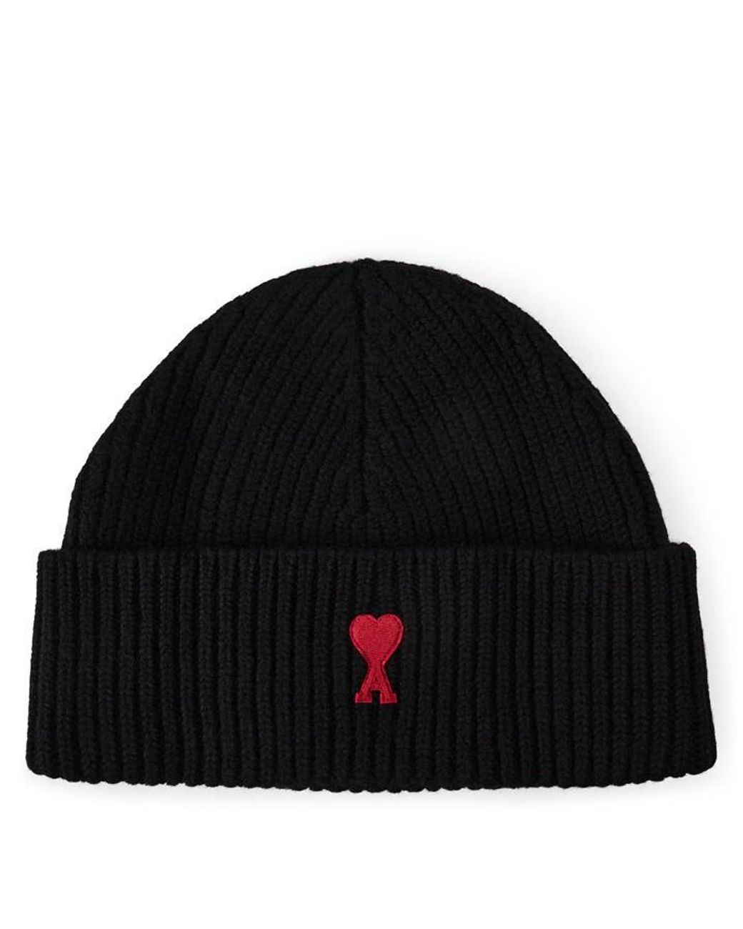 AMI Black Wool Adc Beanie