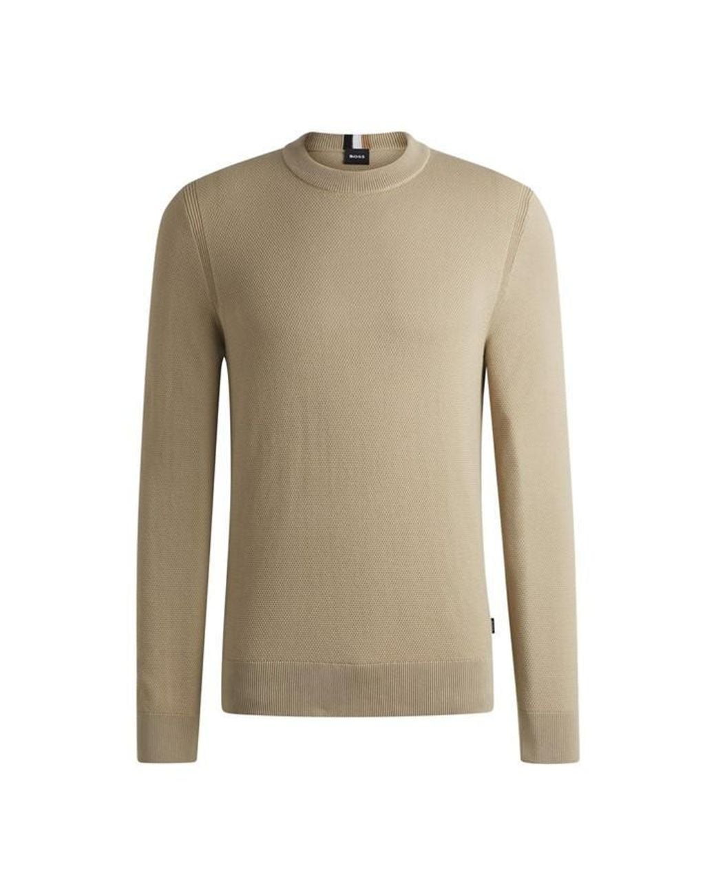 Boss Natural Ecaio-P Knitted Jumper for men