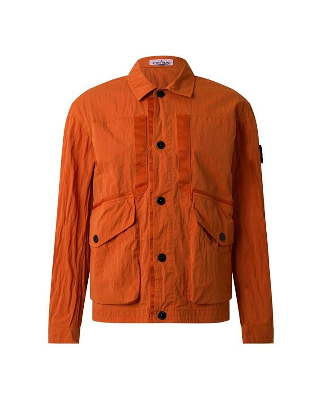 Stone Island Orange Stone Warp Rib Gd Co Sn64 for men