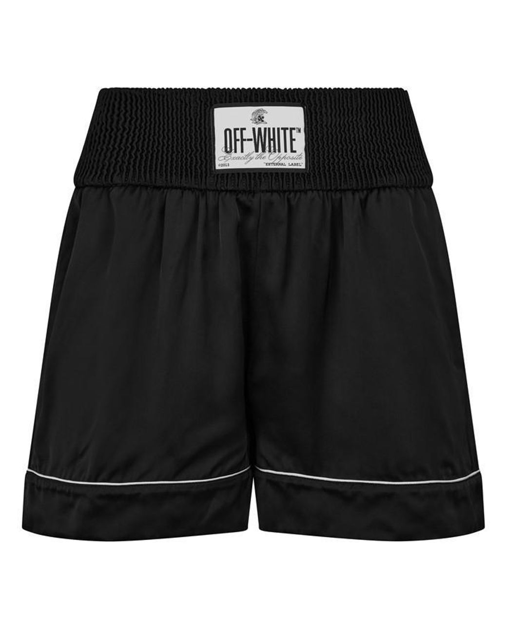 Off-White c/o Virgil Abloh Black Satin Pyjama Shirt