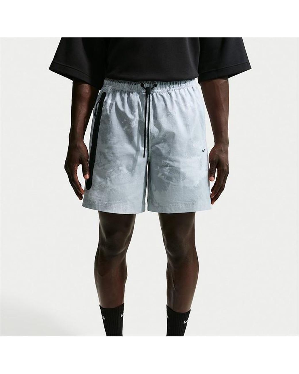 Nike Black Woven Tracksuit Shorts for men