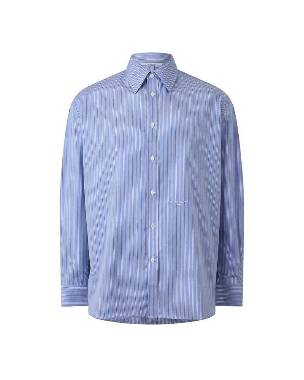 Givenchy Blue Giv Stripe Shirt Sn63 for men